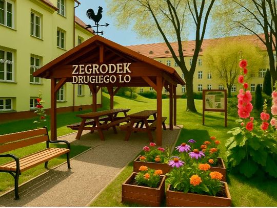 II LO z pracownią  pod chmurką!