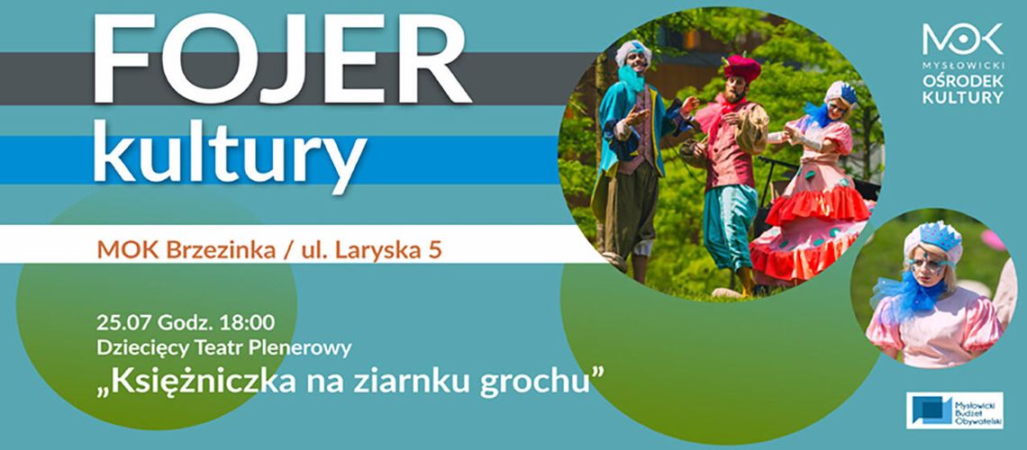 Dziecięcy Teatr Plenerowy w Fojer Kultury: "Księżniczka na ziarnku grochu"