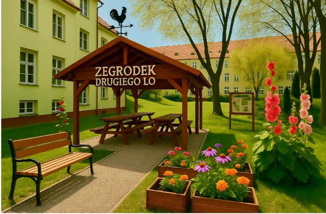 II LO z pracownią  pod chmurką!