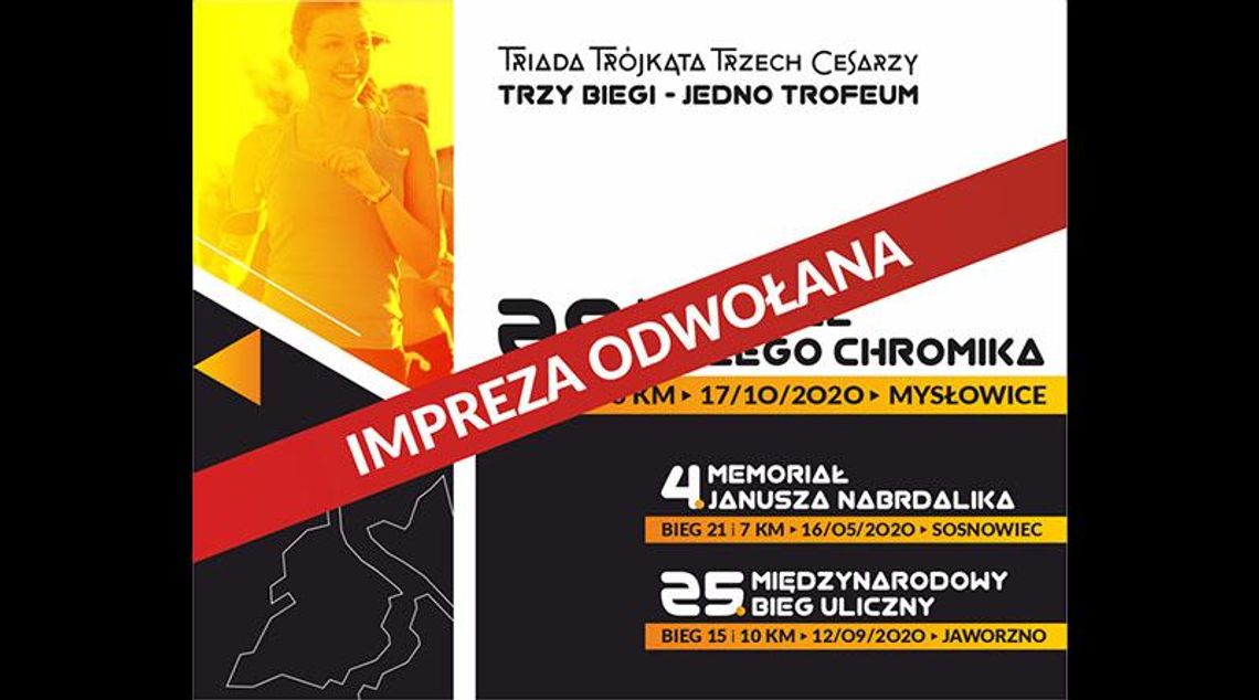 Memoriał Chromika odwołany