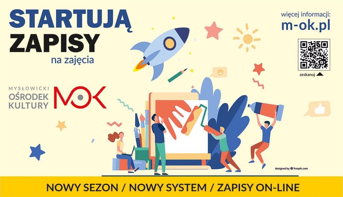 Na zajęcia w MOK-u zapiszesz się online