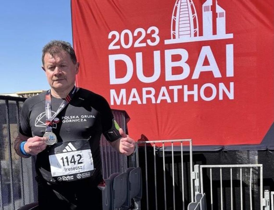 Przebiegł maraton w Dubaju