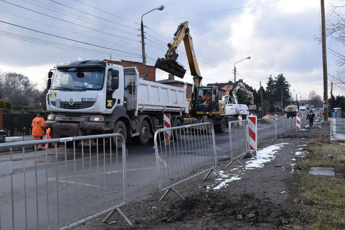 Remontowy ruch na Laryskiej