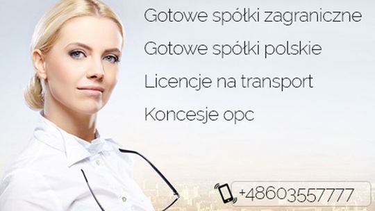 Gotowa Agencja Pośrednictwa Pracy GOTOWA LICENCJA NA SPEDYCJE, Spółki transportowe, WIRTUALNE BIURO USŁUGI KSIĘGOWE, Spółki zagraniczne 603557777