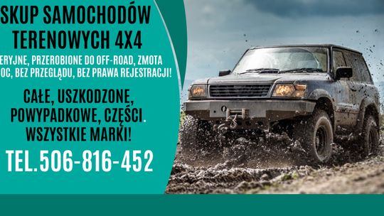 SKUP SAMOCHODÓW TERENOWYCH 4X4 TERENOWE TERENOWY TERENOWYCH