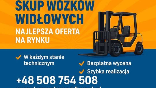 Skup wózków widłowych Mysłowice /Cały Śląsk/ Darmowy obiór