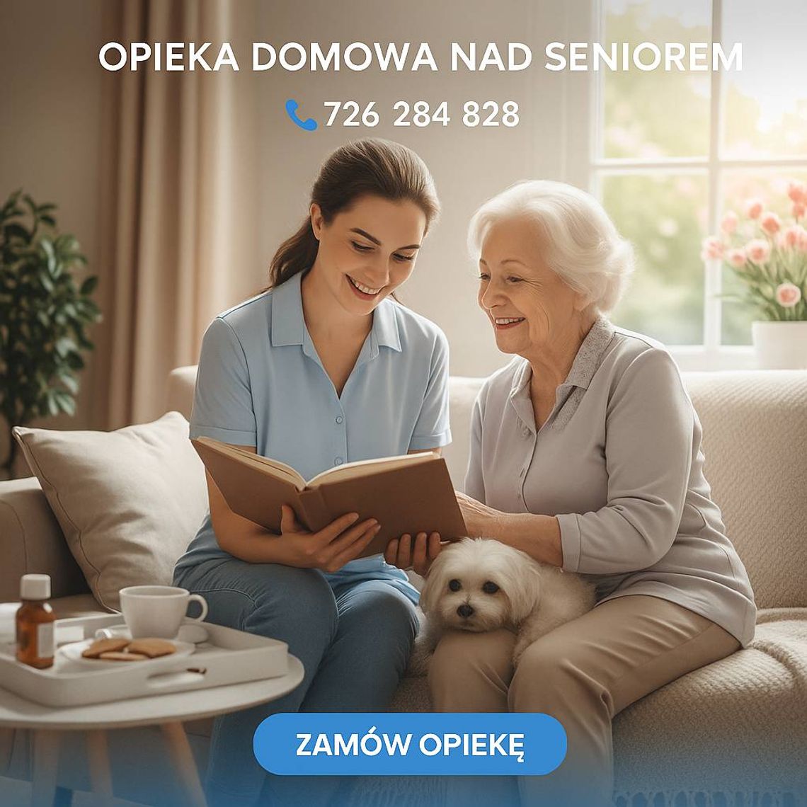Opieka domowa dla seniora, całodobowo -  Zamów opiekę