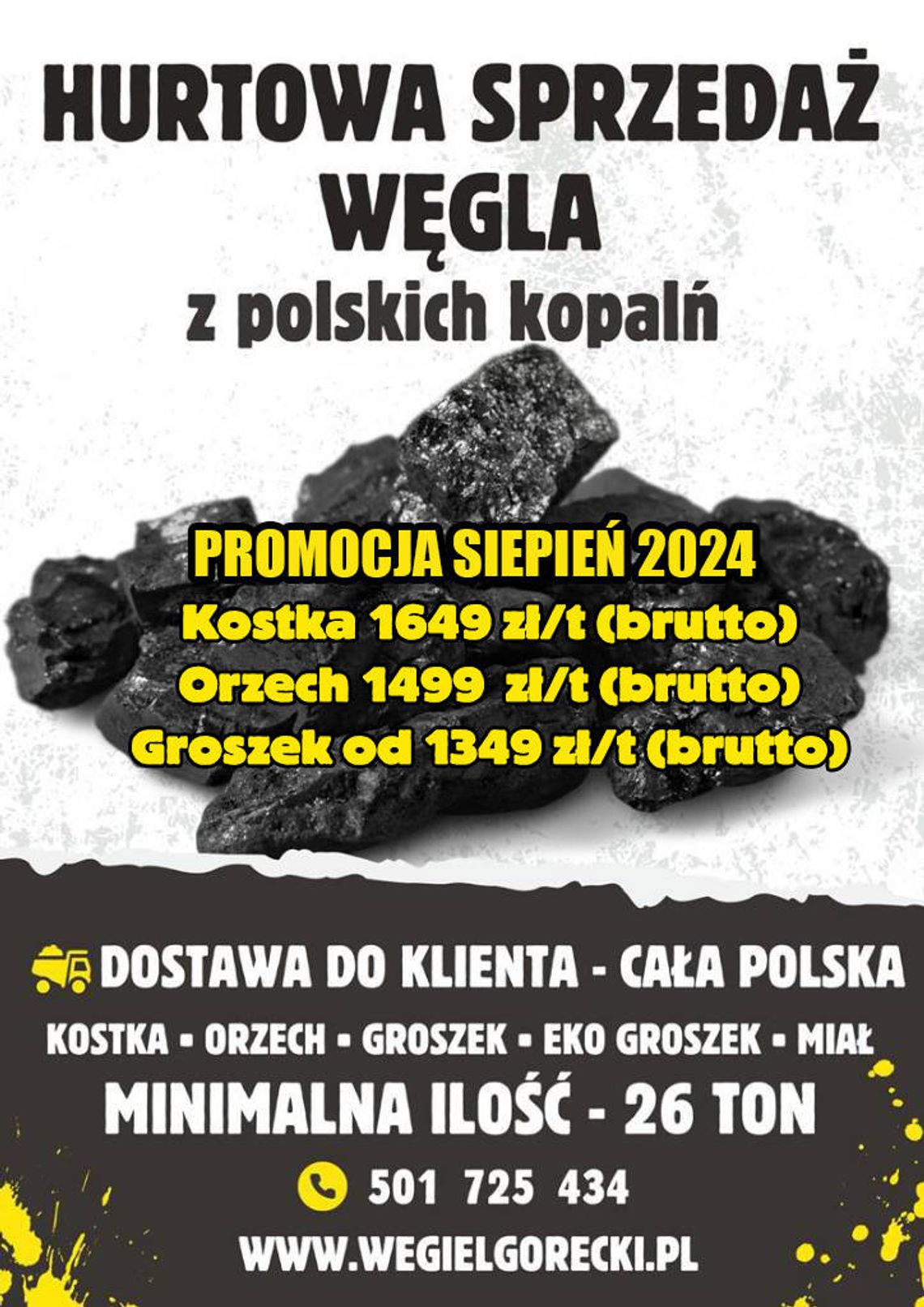 Polski Węgiel Hurt / Promocja Sierpień 2024