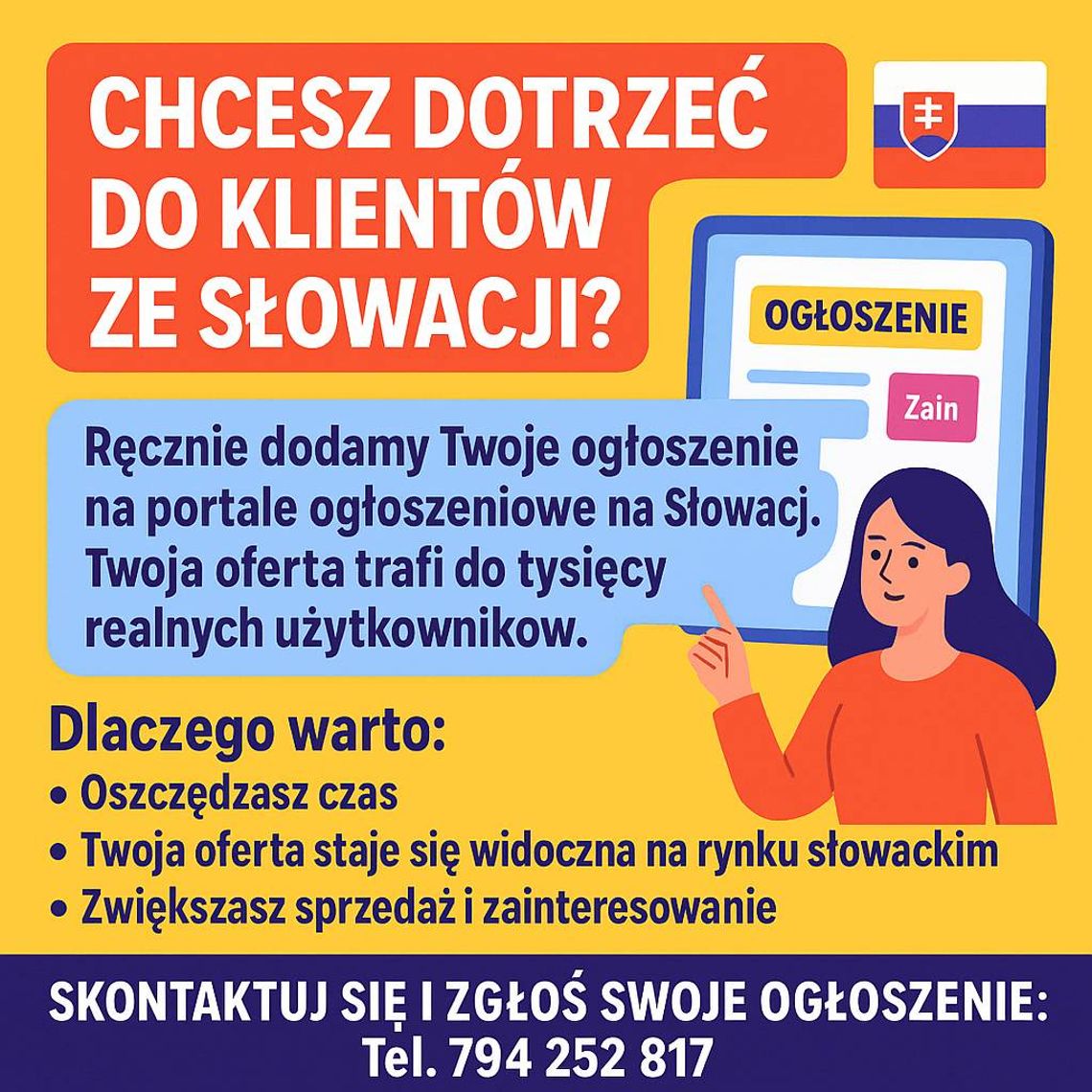 reklama na Słowacji - sprzedaż na Słowację reklama na Słowacji - sprzedaż na Słowację