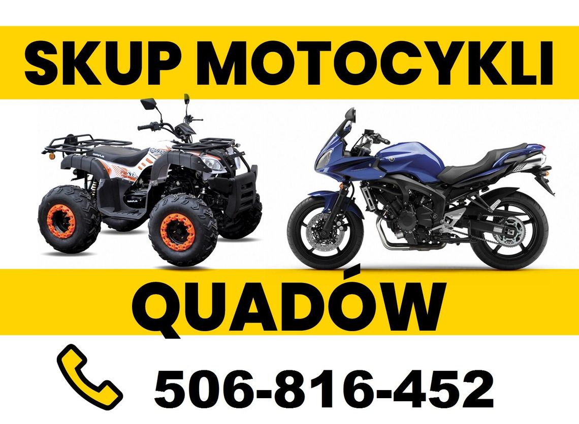 SKUP MOTOCYKLI MOTOROWERÓW SKUTERÓW QUADÓW ATV