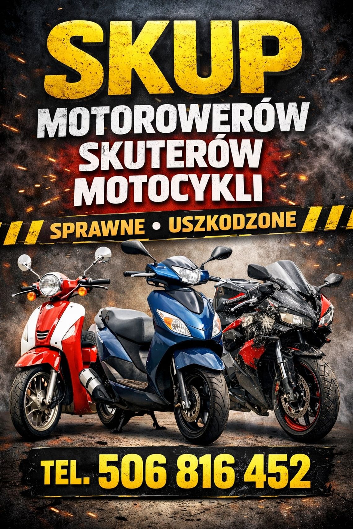 SKUP MOTOCYKLI MOTOROWERÓW SKUTERÓW QUADÓW ATV SKUP MOTOCYKLI MOTOROWERÓW SKUTERÓW QUADÓW ATV