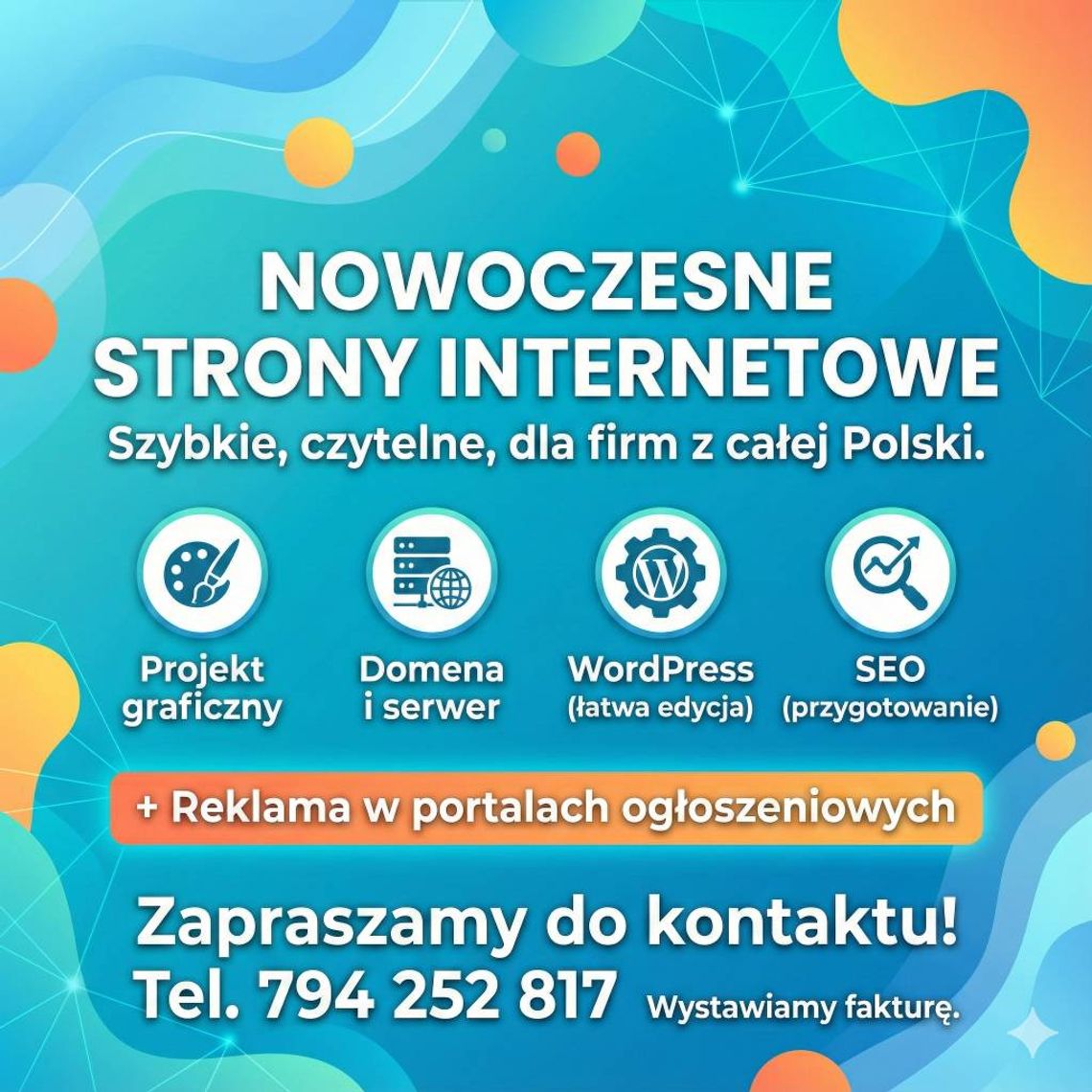 Strony internetowe dla firm + wsparcie reklamowe na portalach ogłoszeniowych Strony internetowe dla firm + wsparcie reklamowe na portalach ogłoszeniowych