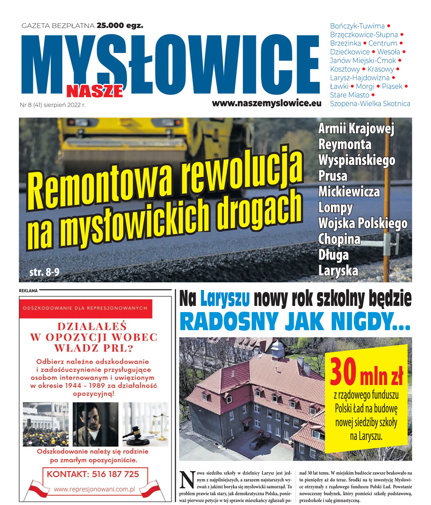 E-wydanie "Nasze Mysłowice" - sierpień 2022