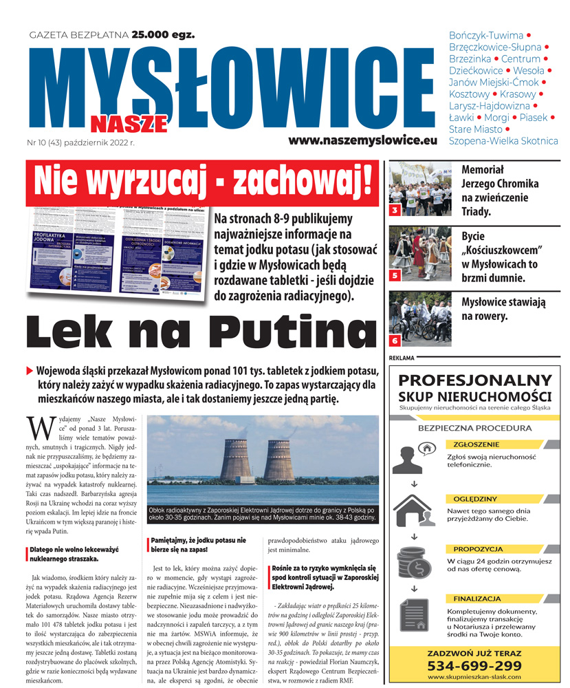 E-wydanie "Nasze Mysłowice" - październik 2022