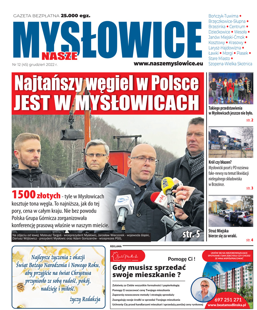 E-wydanie "Nasze Mysłowice" - grudzień 2022
